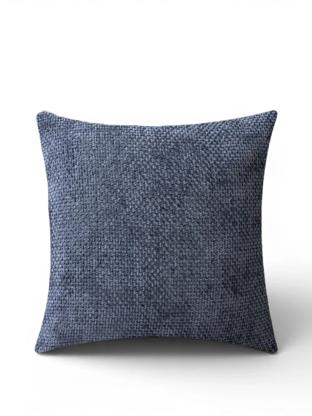 Navy Blue Chenille Throw Pillow Cover 19x19  NWOT